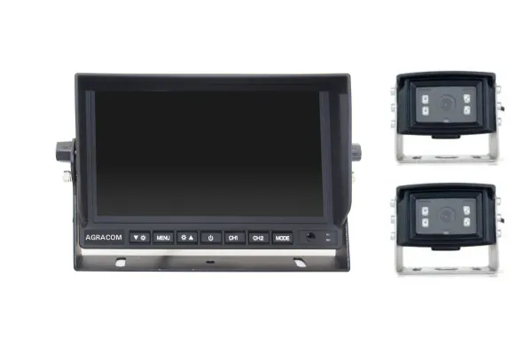 7" AGRAR Kamerasystem Dual, 2x Kamera, 2-Kanal Monitor